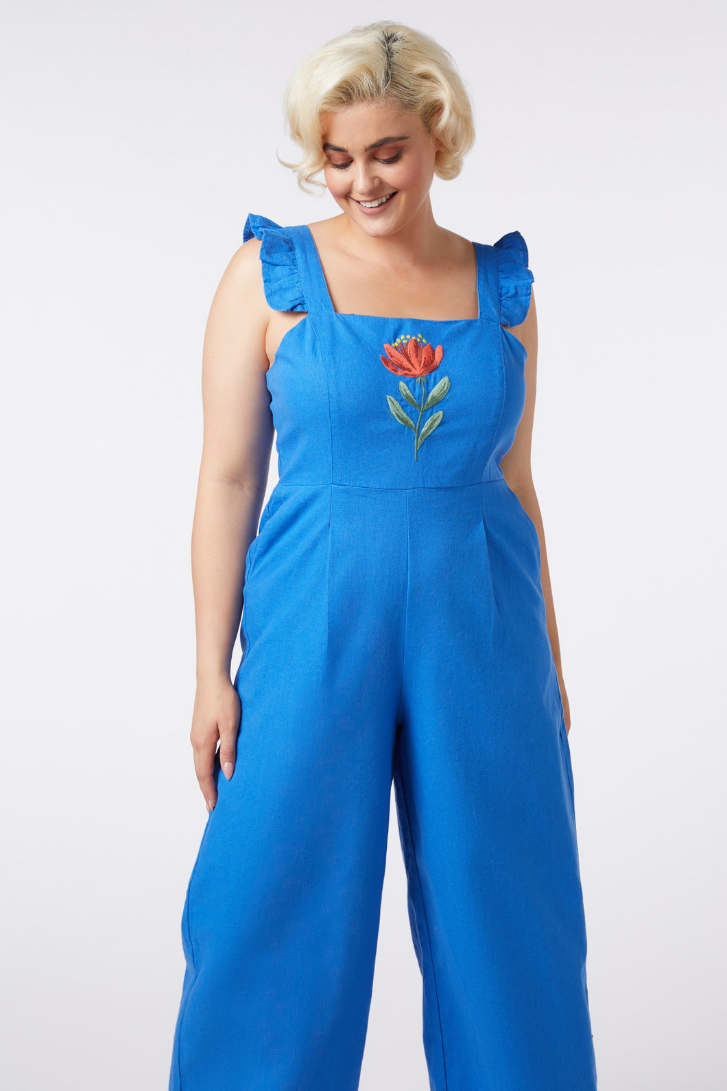 Waratah Embroidered Jumpsuit