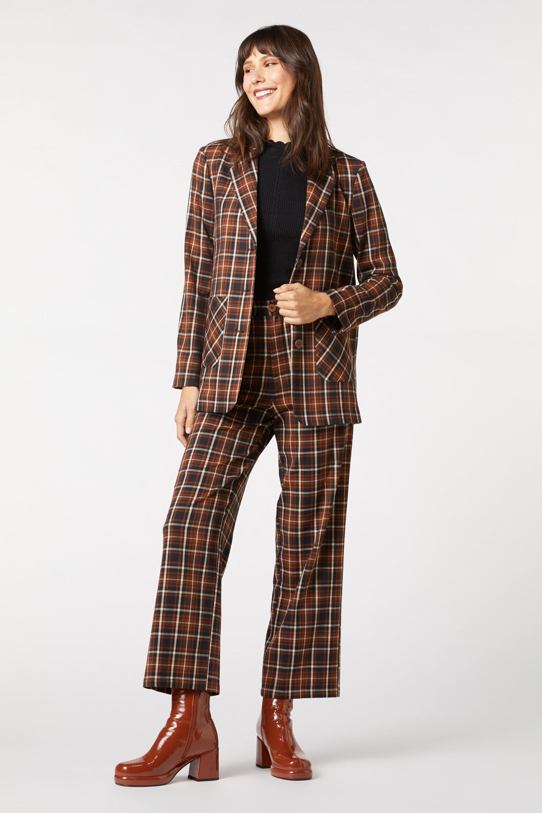 Amber Check Blazer