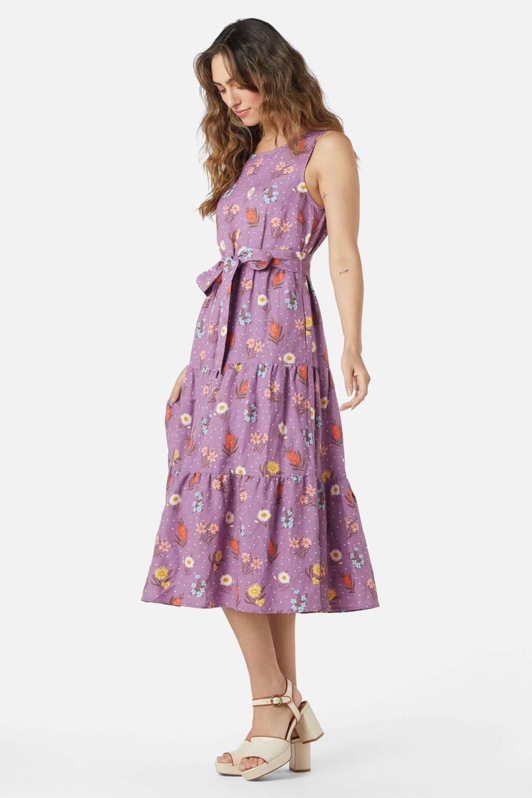 Mia Flora Midi Dress