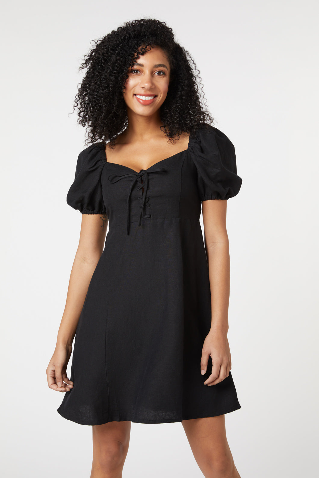 Leah Lace Up Dress