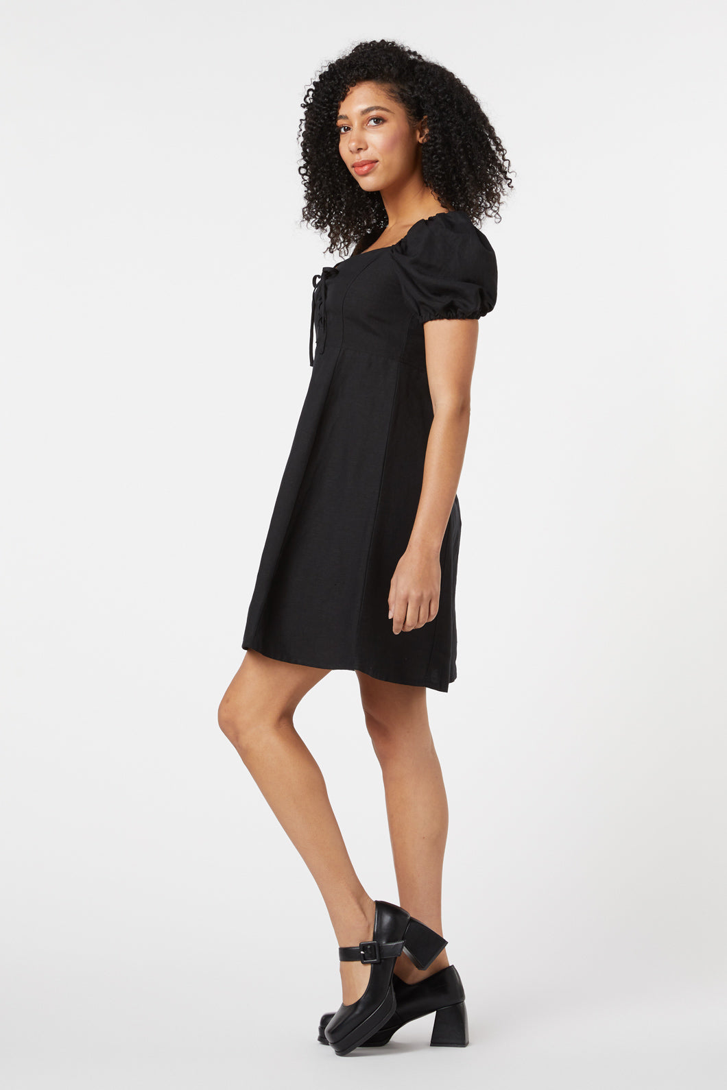 Leah Lace Up Dress