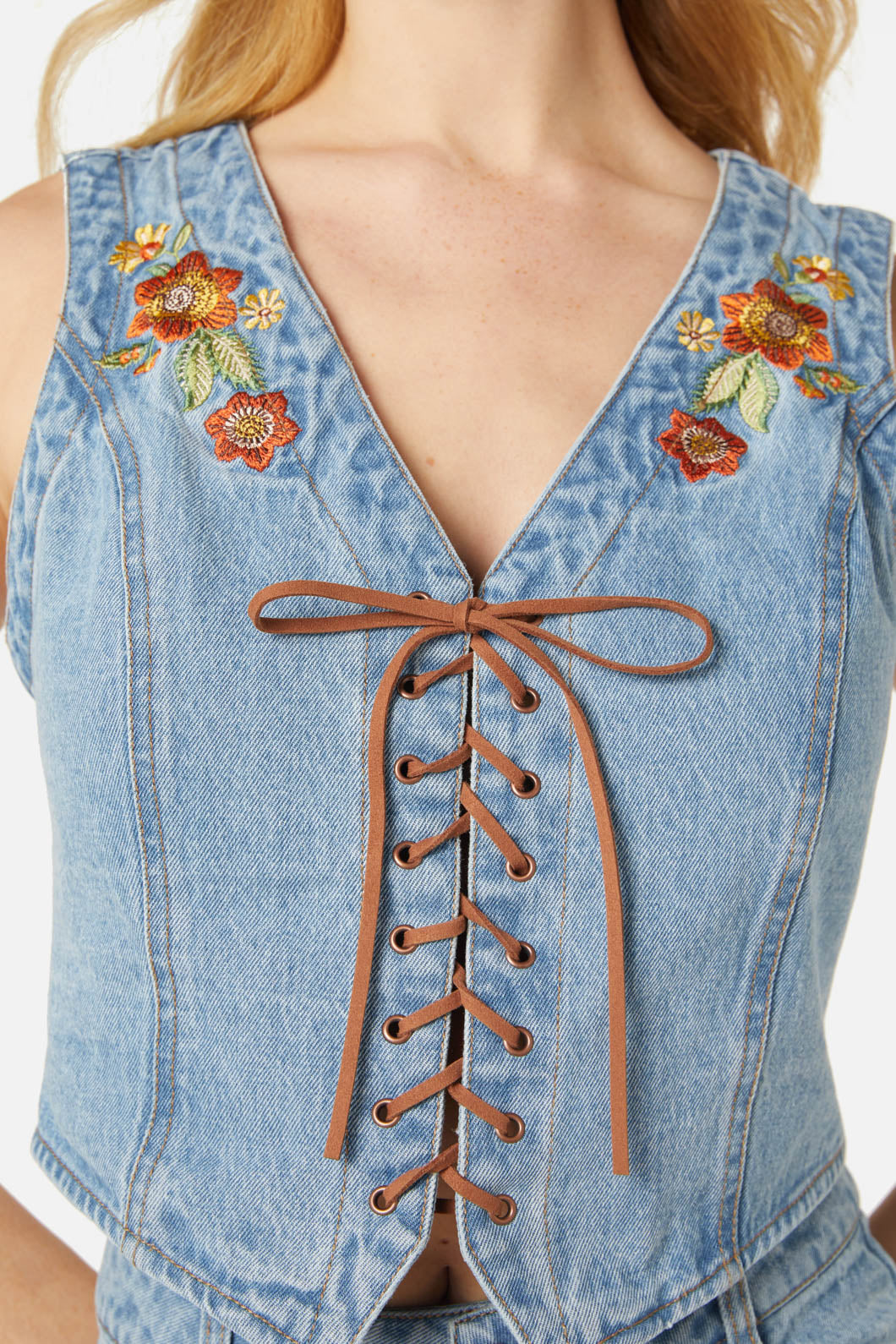 Cami Embroidered Vest