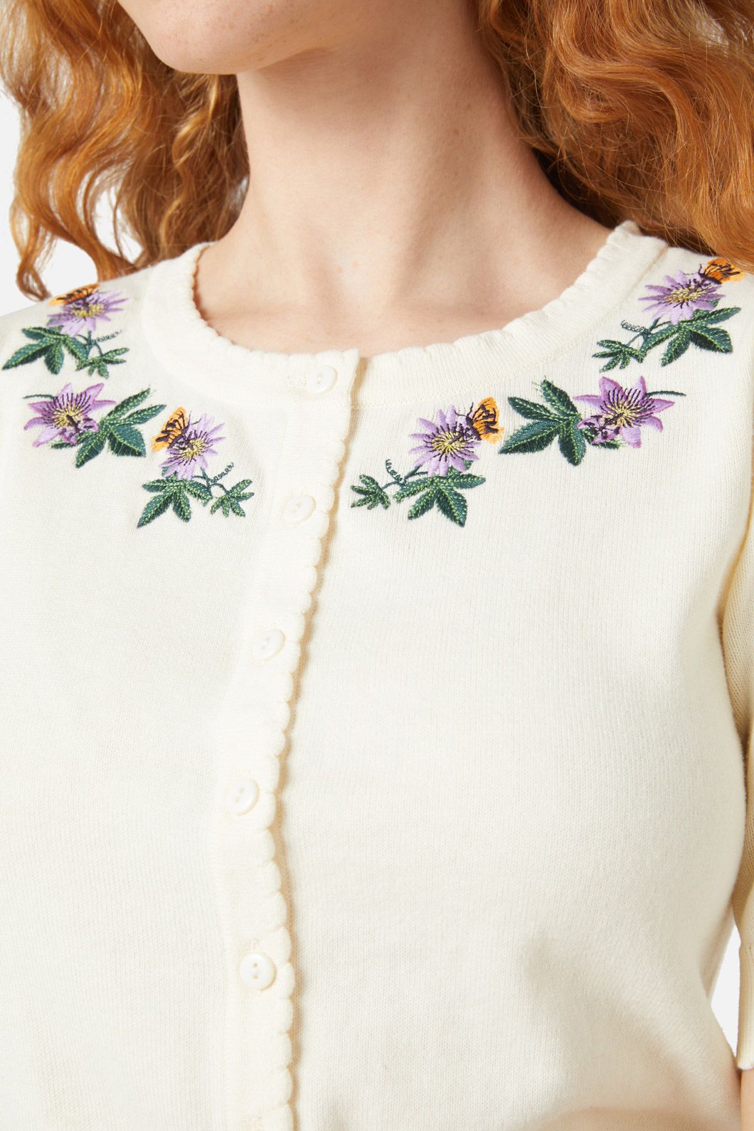 Passionfruit Embroidered Cardi