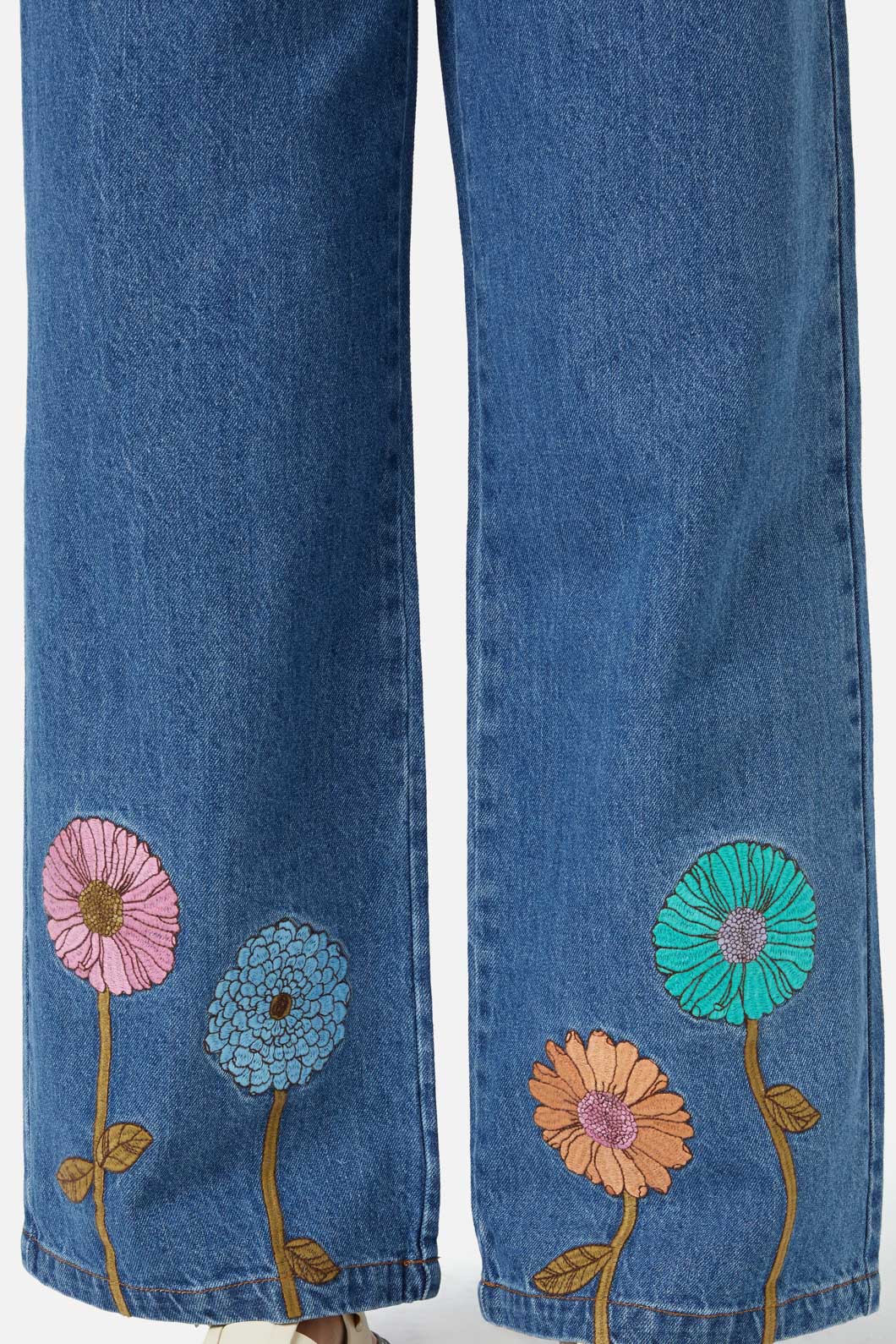 Fresh Blooms Embroidered Jean