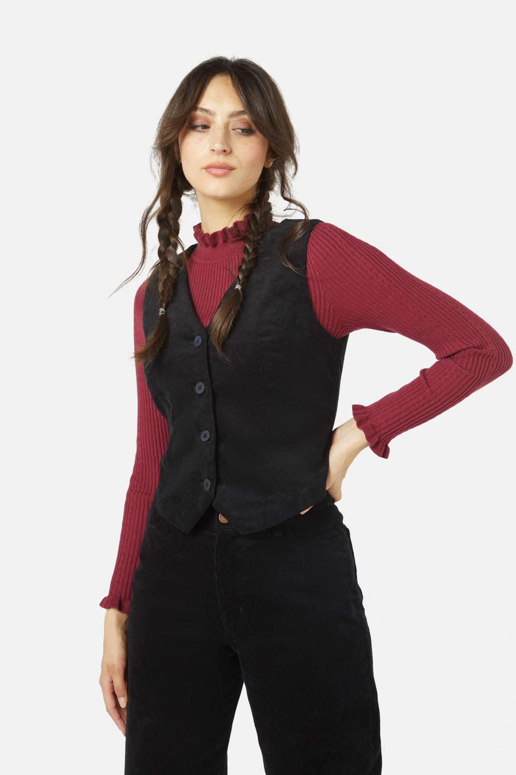 Layla Cord Vest