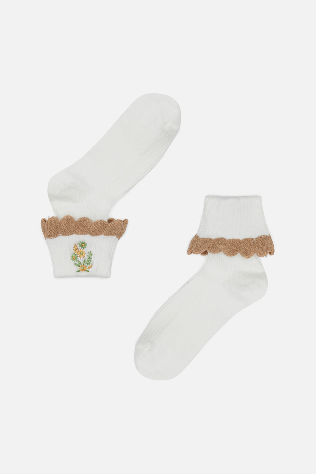 Cute Frill & Flower Sock