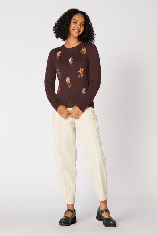 Tessa Native Embroided Sweater