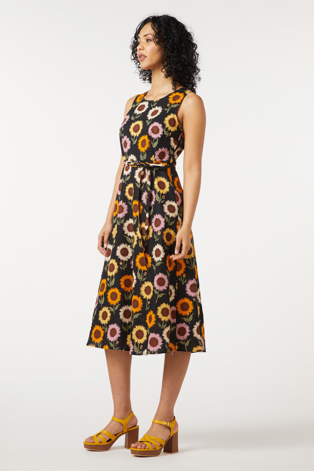 Sunflower Midi Dress