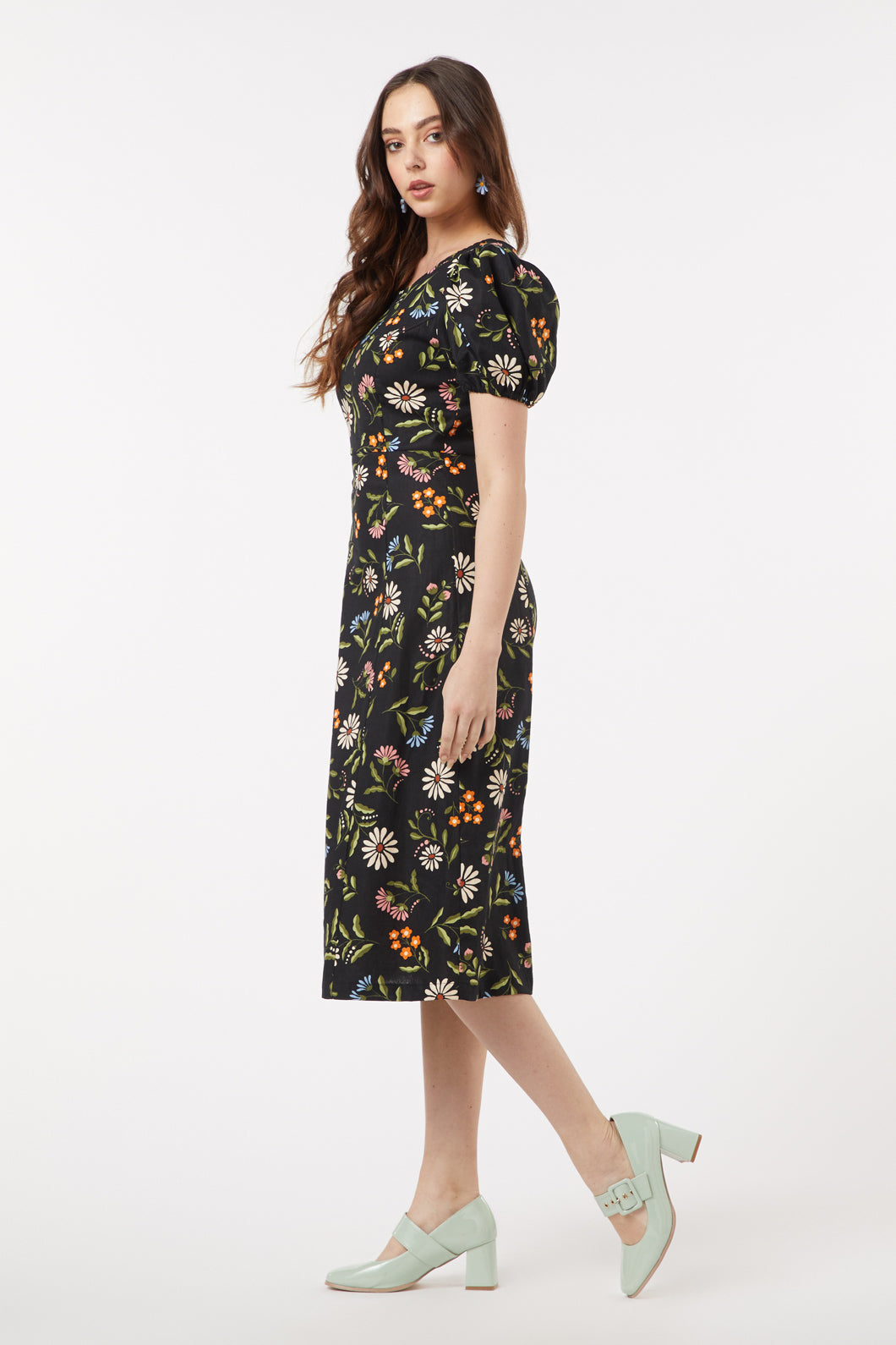 Julia Floral Midi Dress