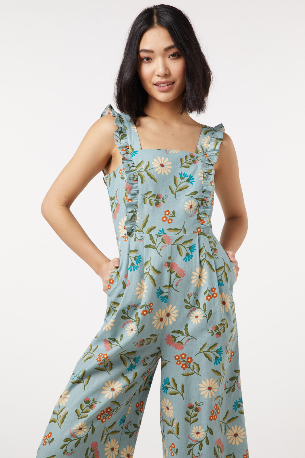 loft black floral jumpsuit