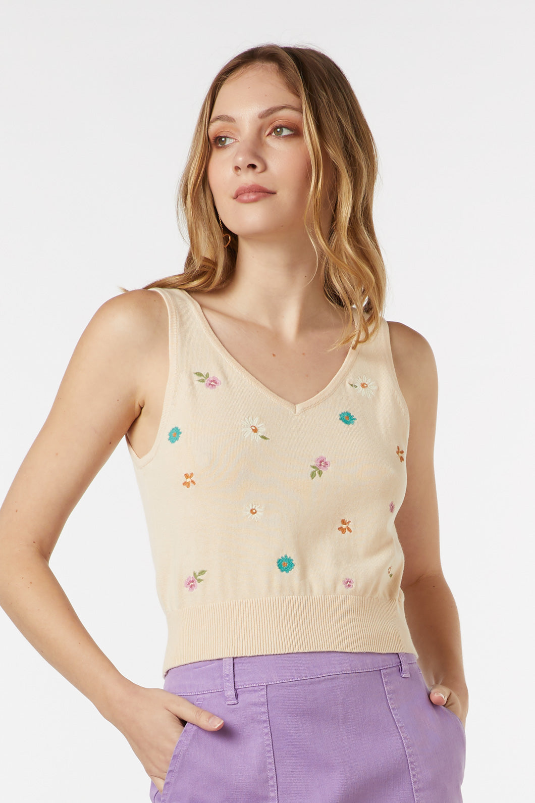 Wendy Embroidered Tank Top