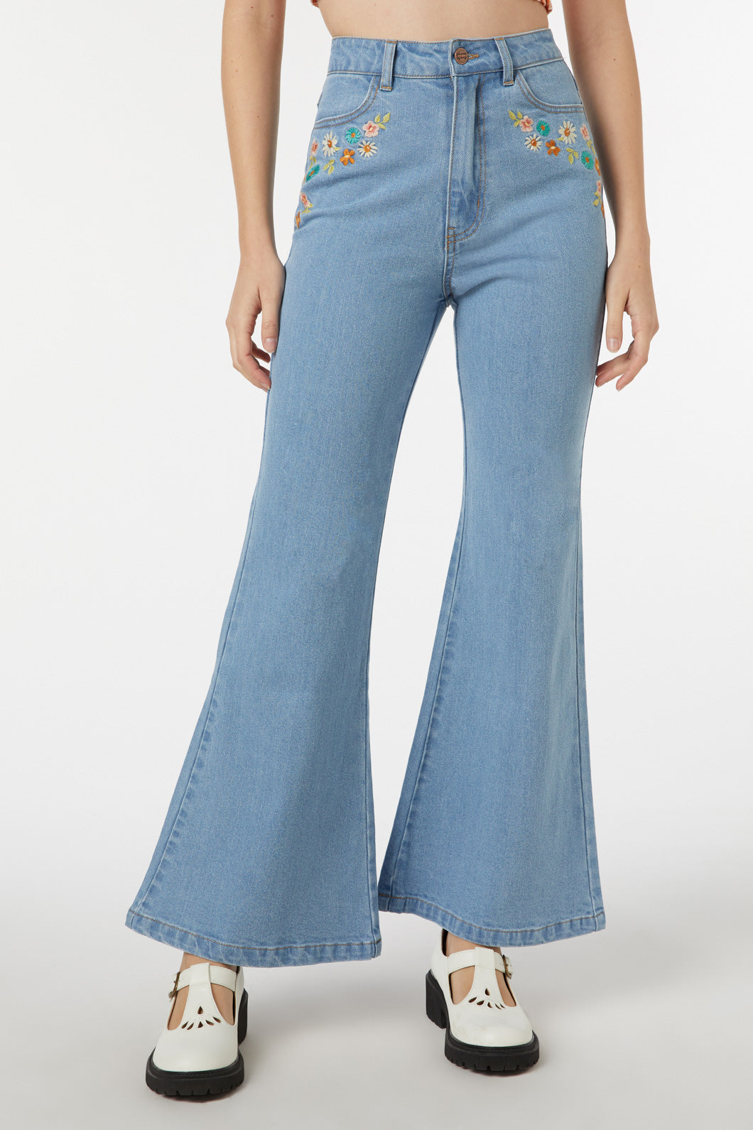 Wendy Flare Embroidered Jean Princess Highway
