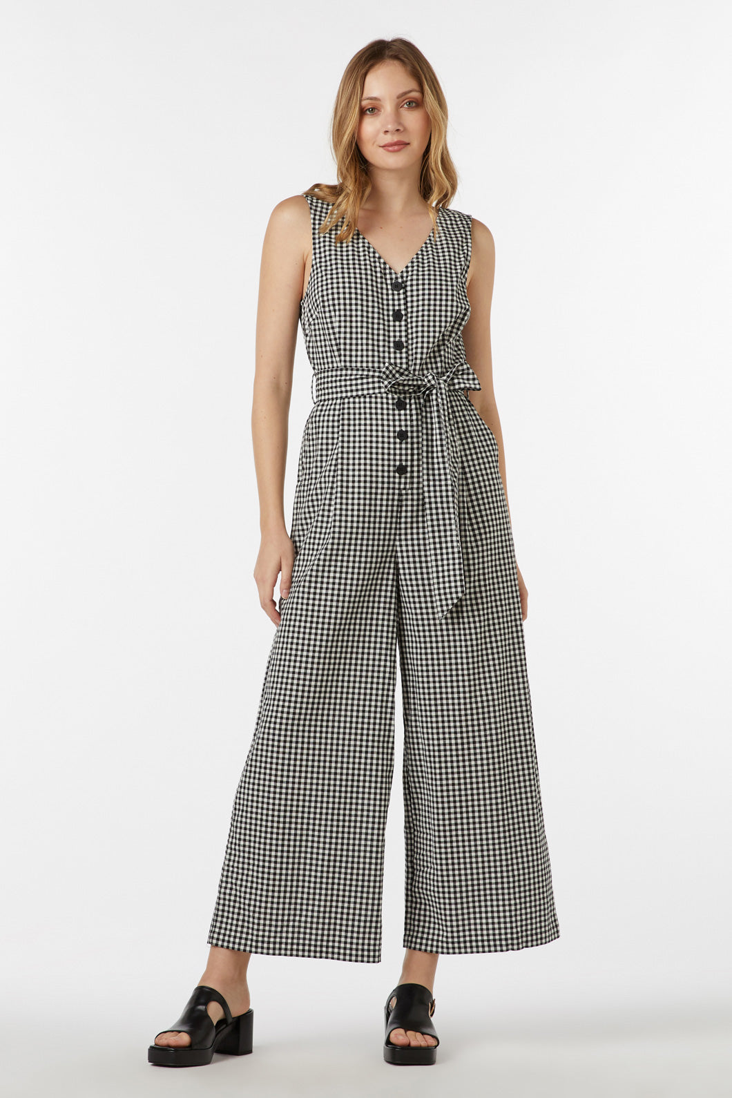 Tessa Check Jumpsuit