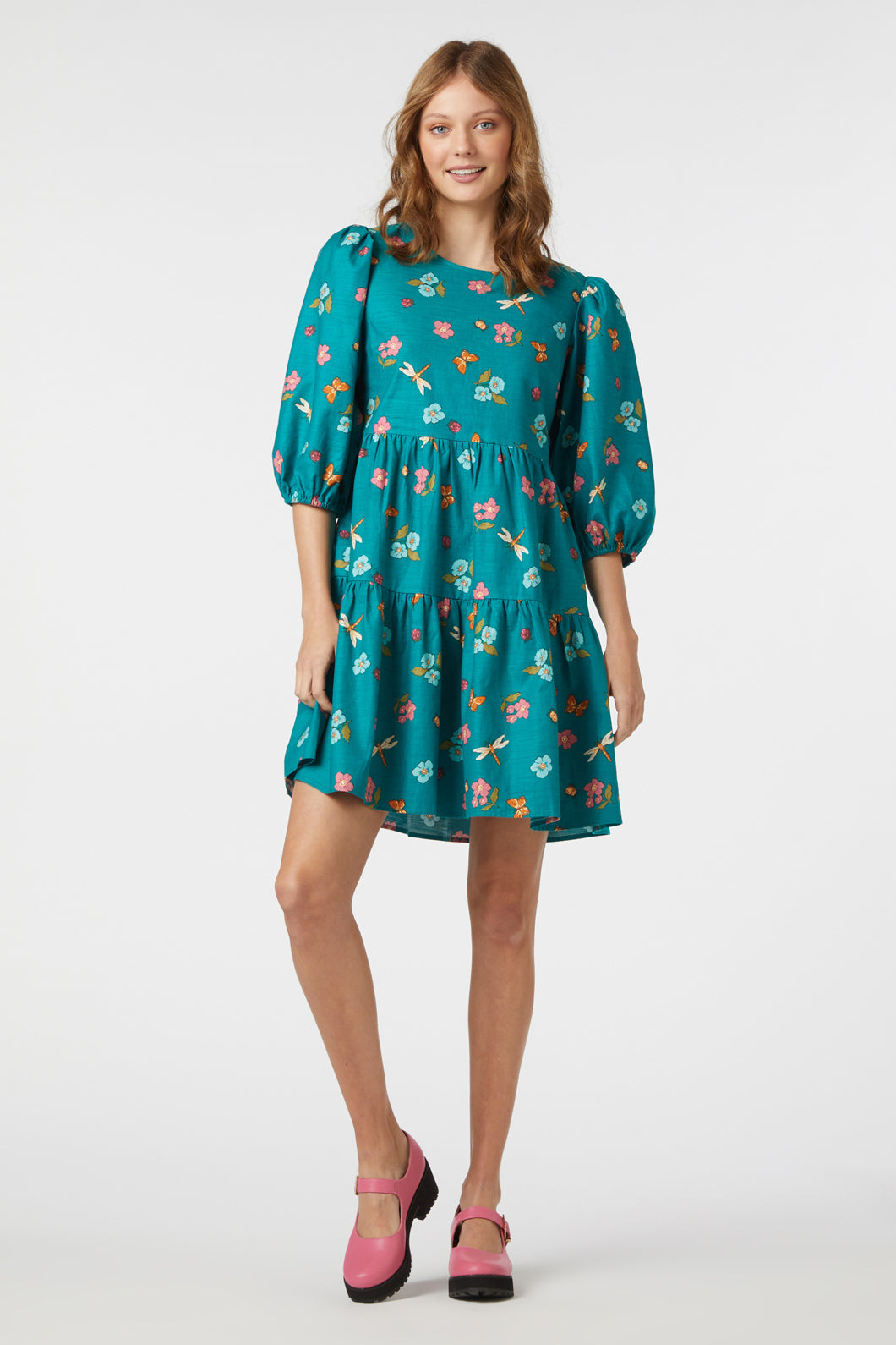 Serena Flora Smock Dress