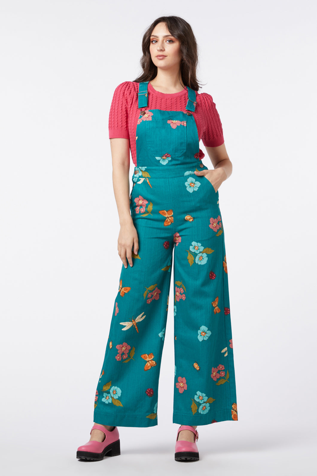 Serena Flora Overalls