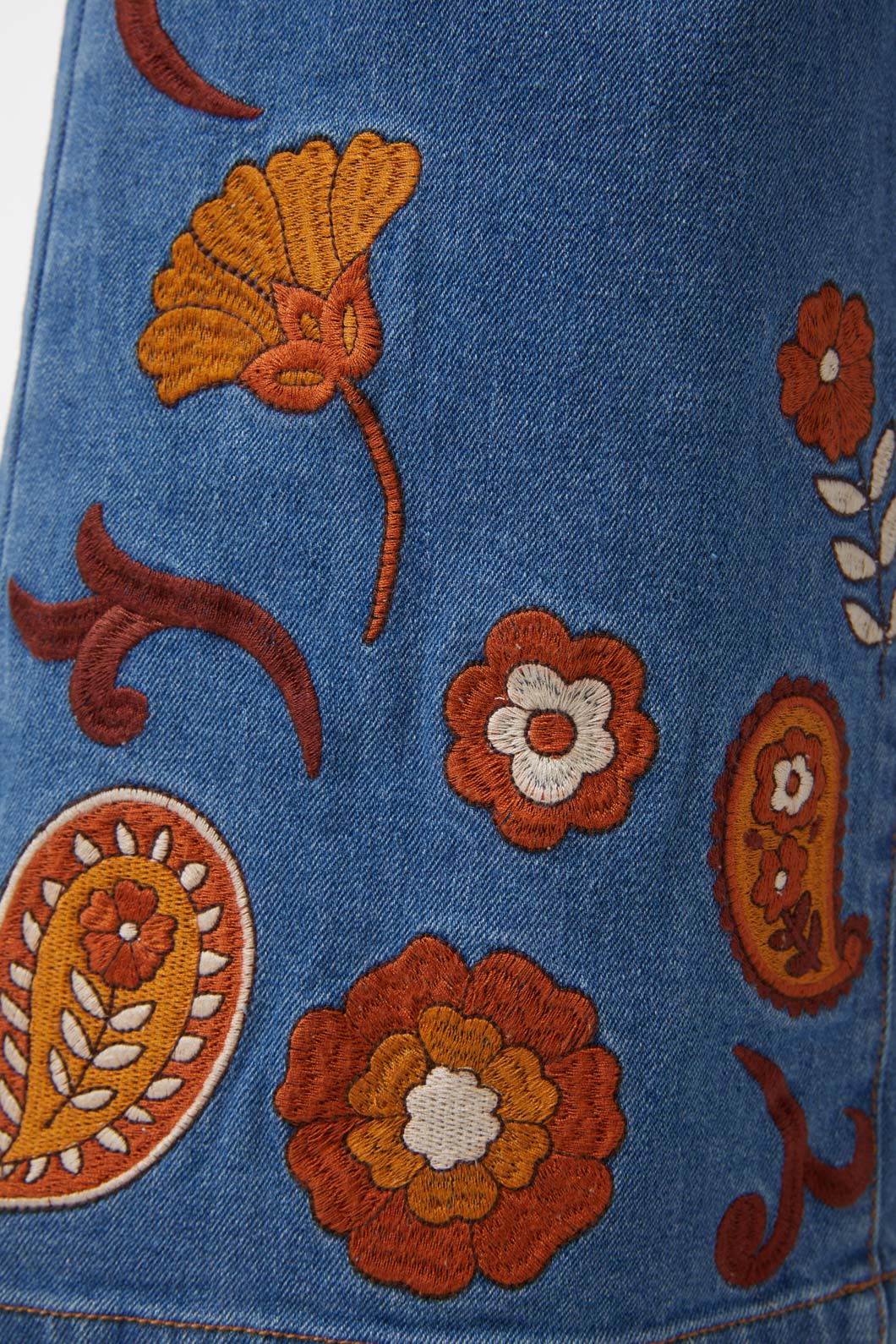 Sunset Paisley Embroidered Jean