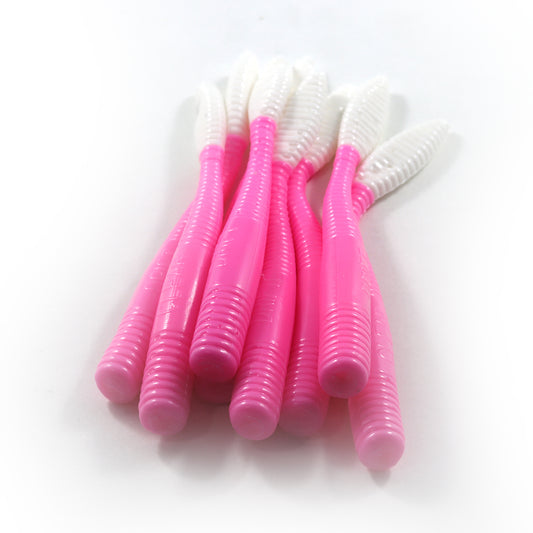 Glow Trout Worms: Hot Pink