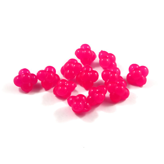 Glitter Bomb Soft Beads : Cerise Pink