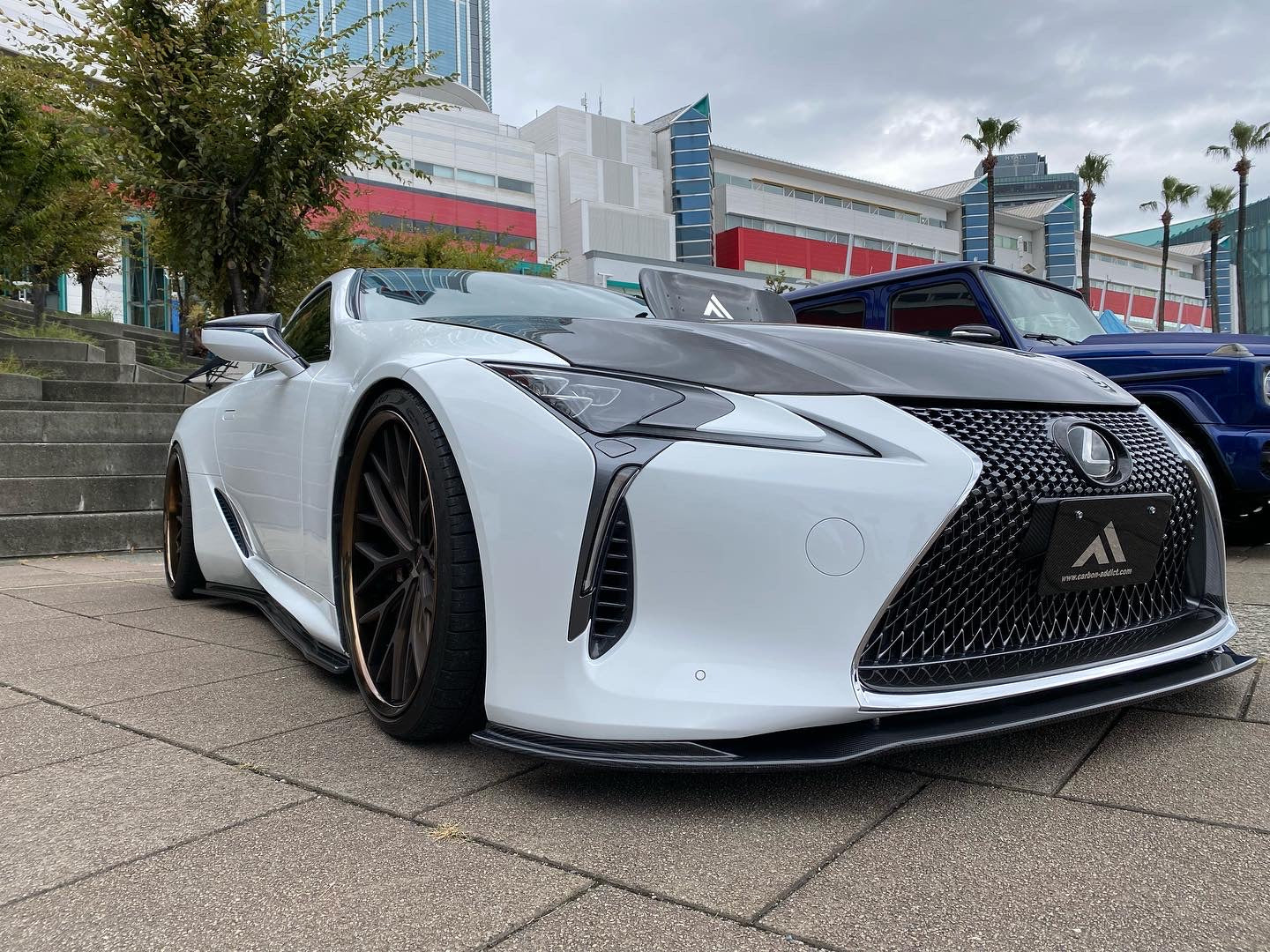 交換無料！ カーボンアディクトドライカーボン製 LEXUS レクサス LC500