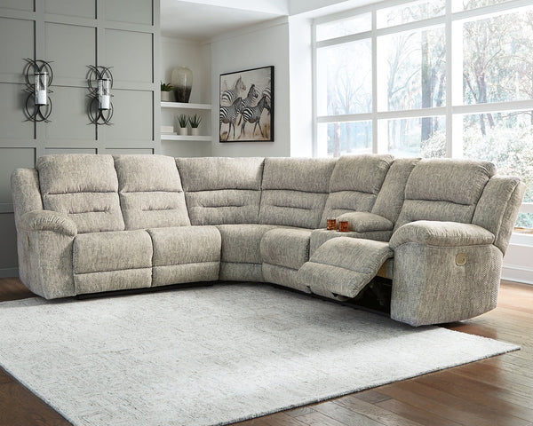 Family Den 3-Piece Power Reclining Sectional image