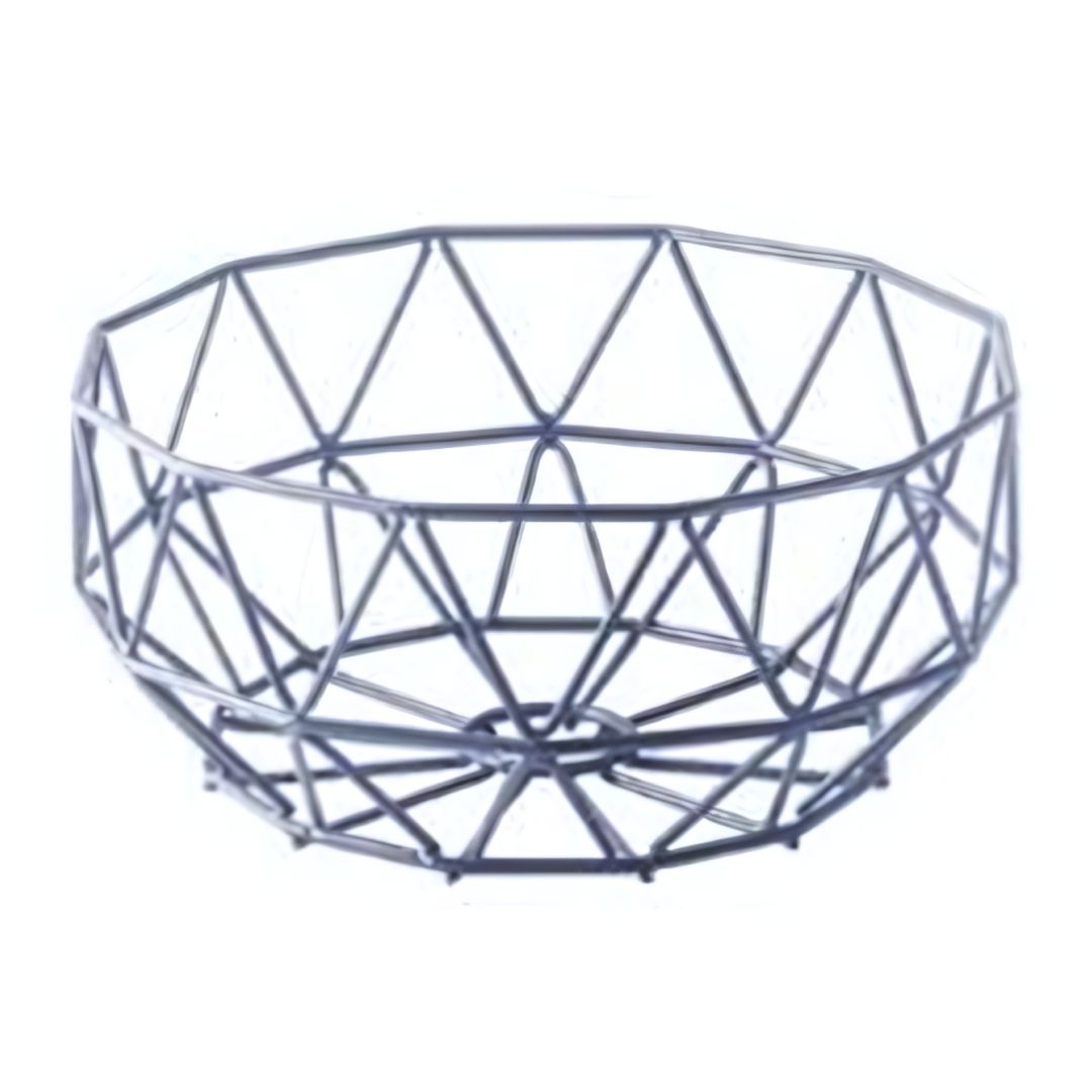 Abert Diamond Wire Basket - Blue, 23cm