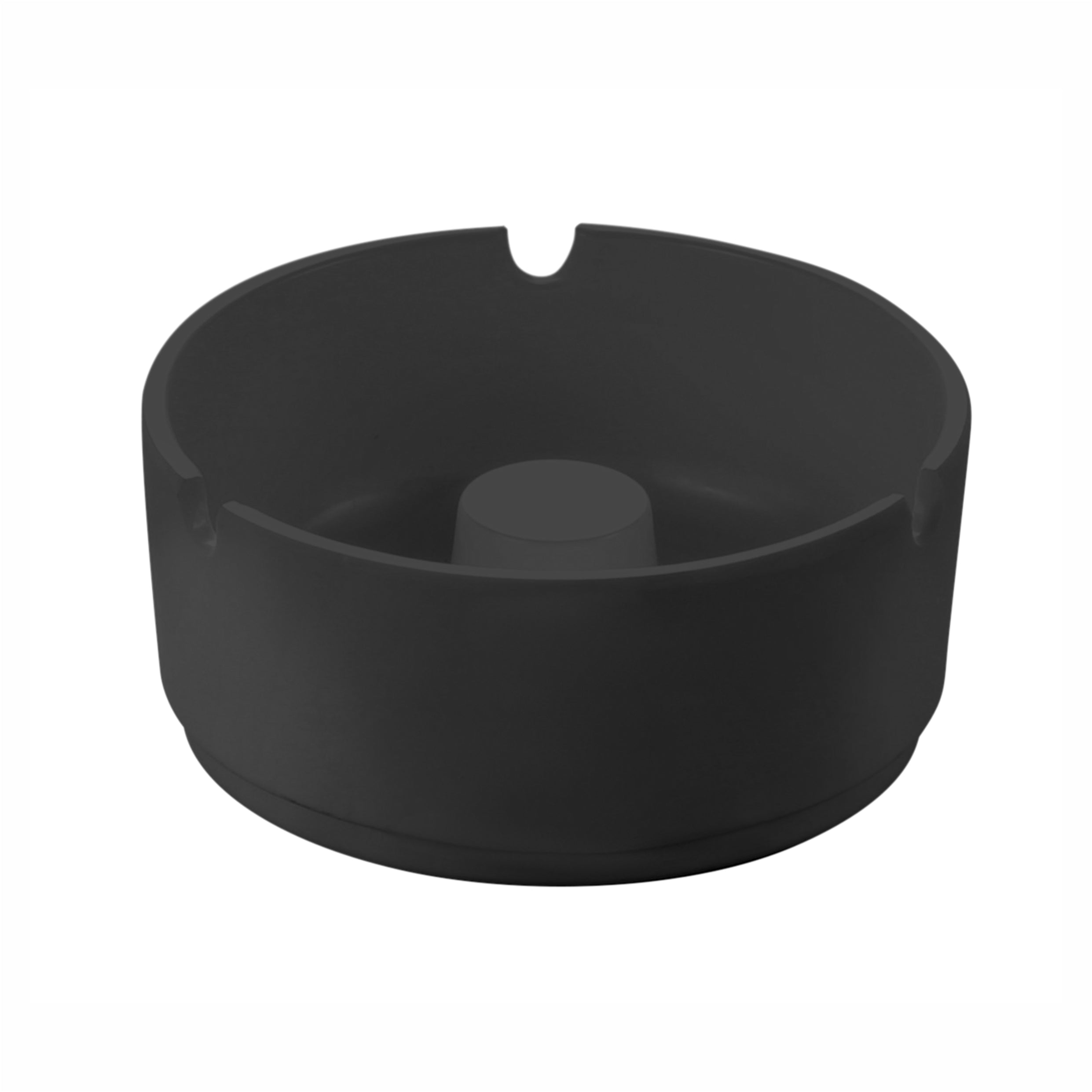 Pujadas Round Ashtray - Black, 10cm