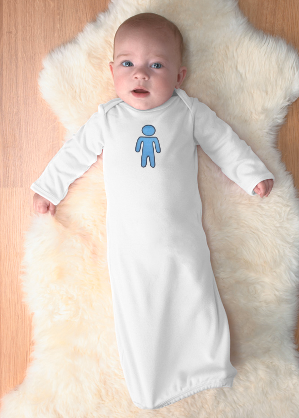 boy. newborn gown. - alex \u0026 asher.