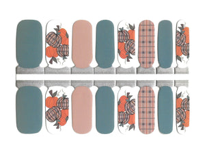 Pumpkins Plaids and Solids - Nail Wrap Set - Hannah InStyle