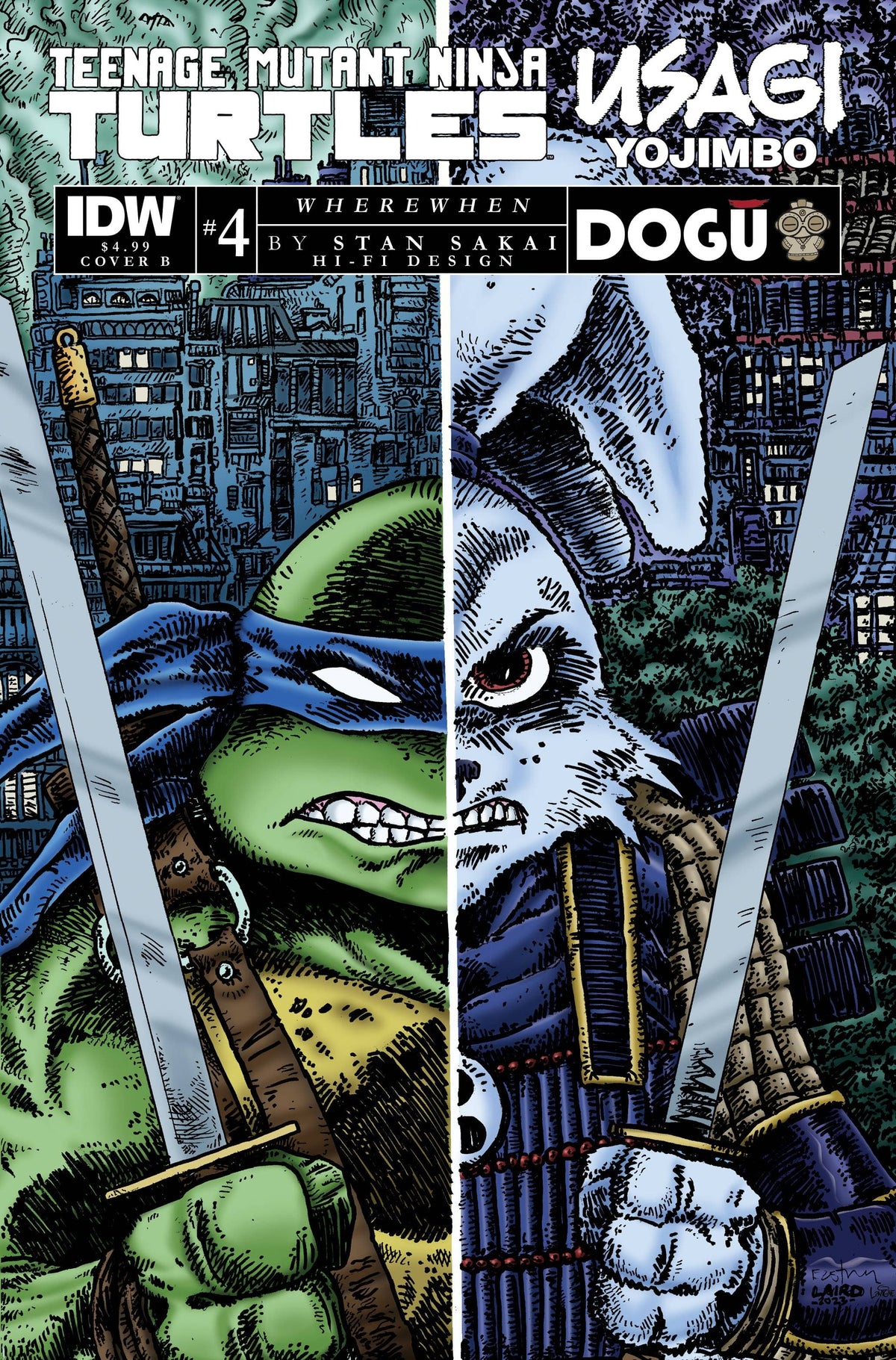 Teenage Mutant Ninja Turtles Usagi Yojimbo Wherewhen #2 1:10 Myer Variant  VF/NM – Ultimate Comics