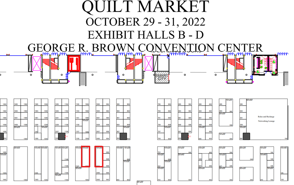 internationa quilt market map