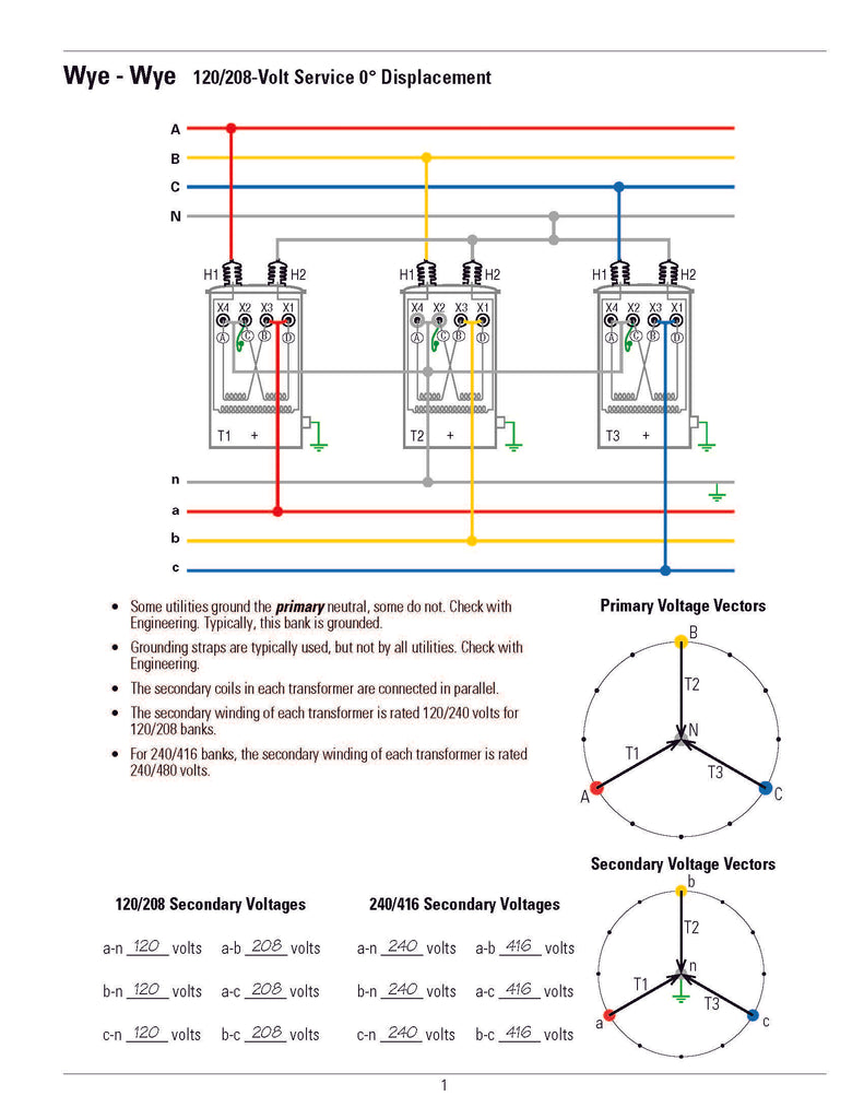 Transformer Connection Diagrams  U2013 Alexander Publications