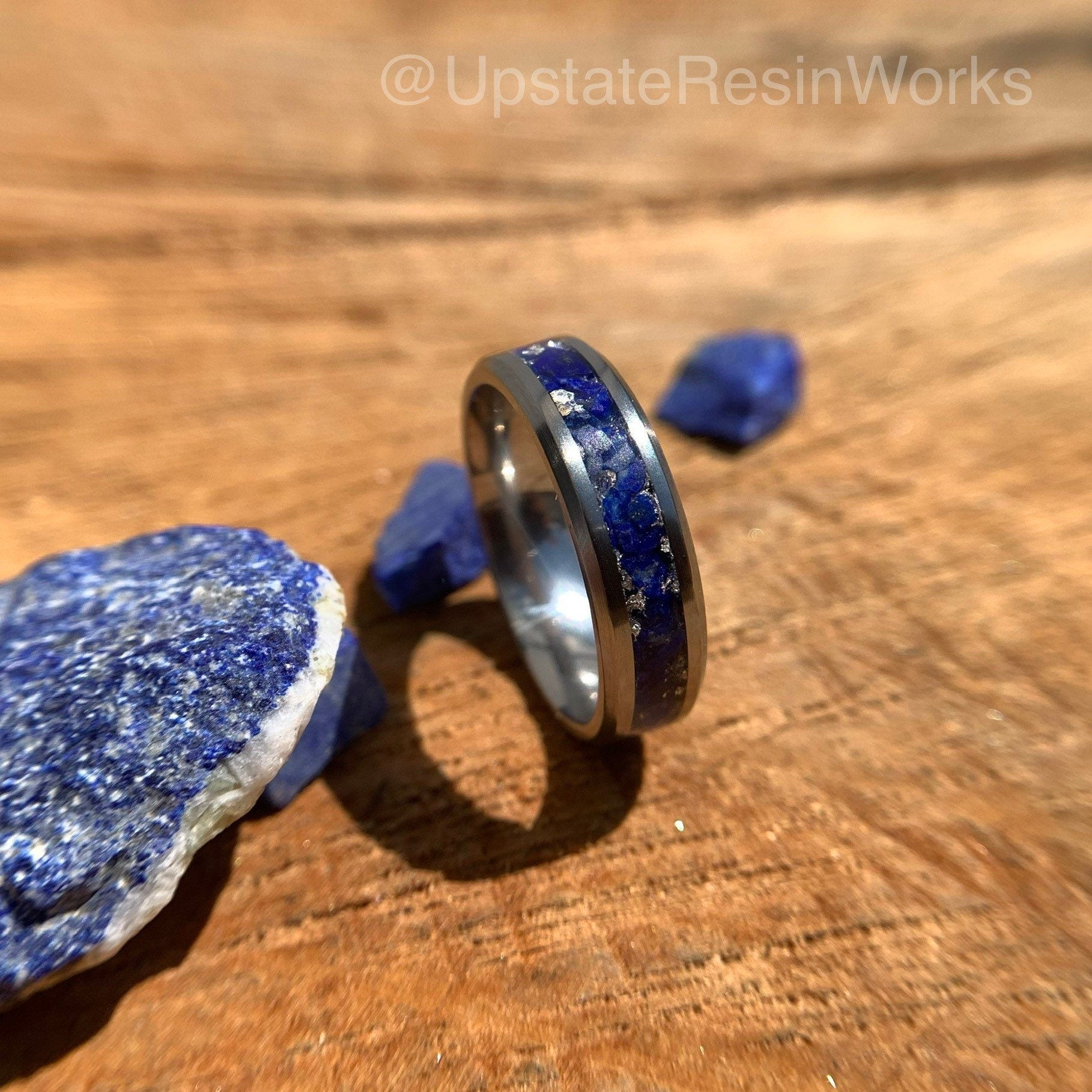 lapis lazuli engagement ring