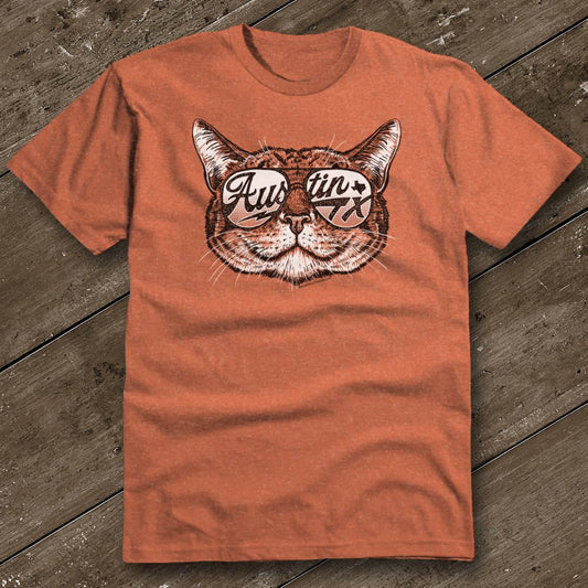 Shady Cat Heather Grey T-Shirt – Austin City Threads,