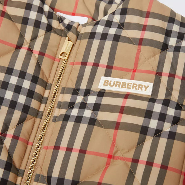 Burberry Reversible Exaggerated Check Padded Jacket worn by Dru