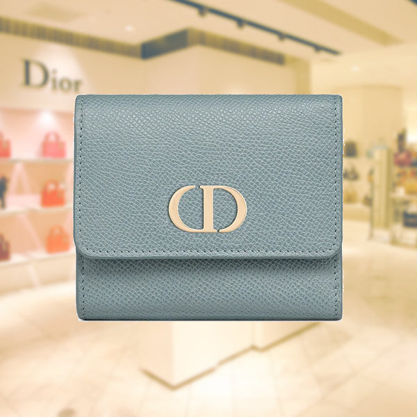 Dior - Small 30 Montaigne Voyageur Coin Purse Blue Dior Oblique Jacquard - Women