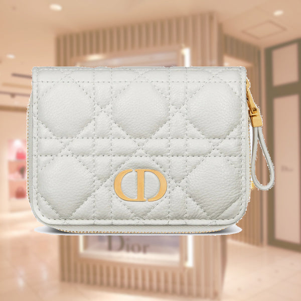 Dior Caro Compact Zipped Card Holder