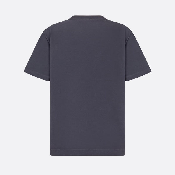 Christian Dior Couture Relaxed-Fit T-Shirt Blue Organic Cotton