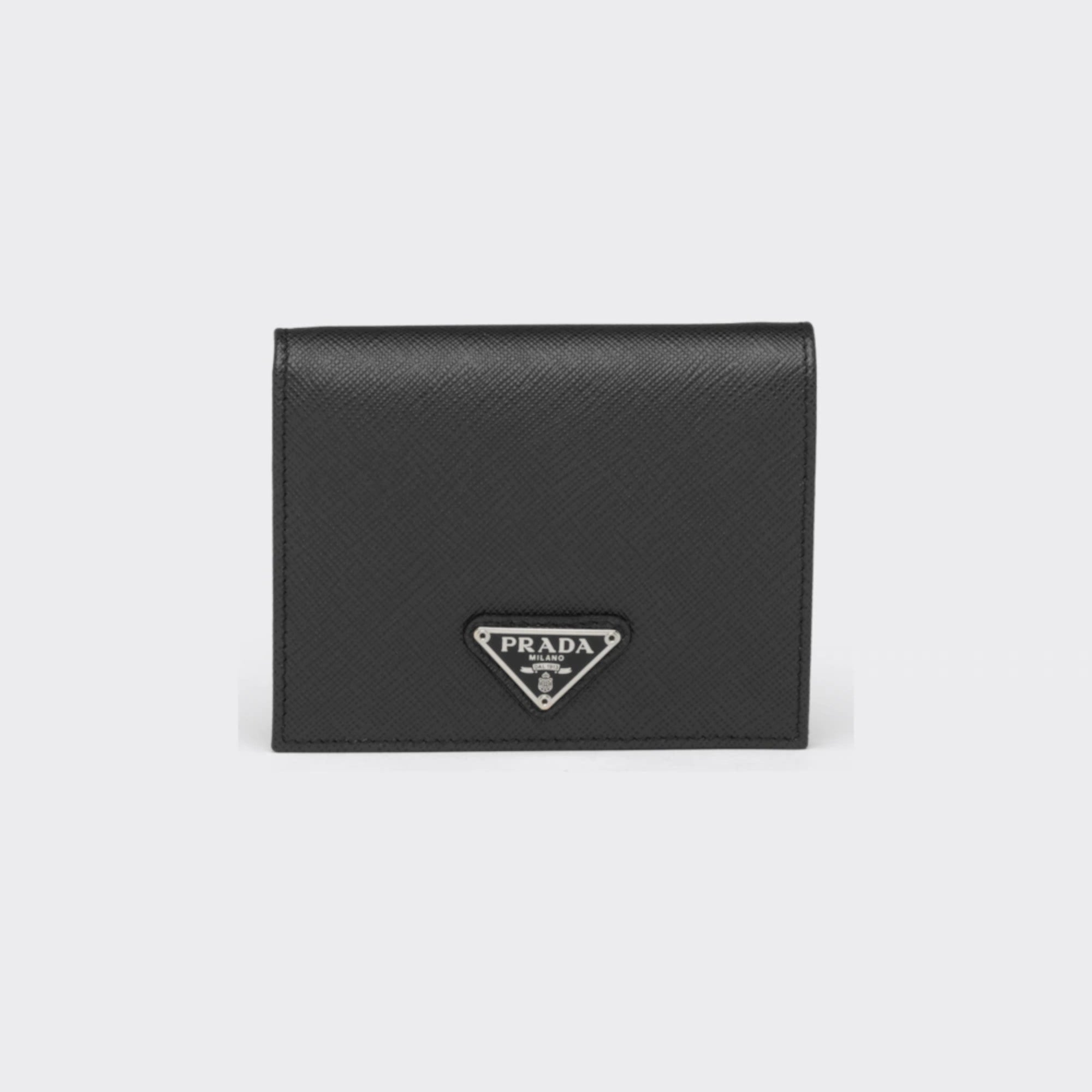 PRADA Small Saffiano Leather Wallet 1MV204_QHH_F0632 – BORDER-GARA