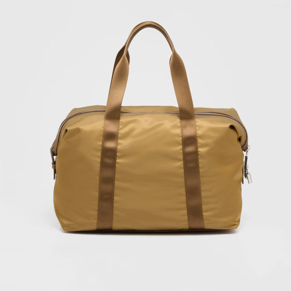 Re-Nylon and Saffiano leather duffle bag