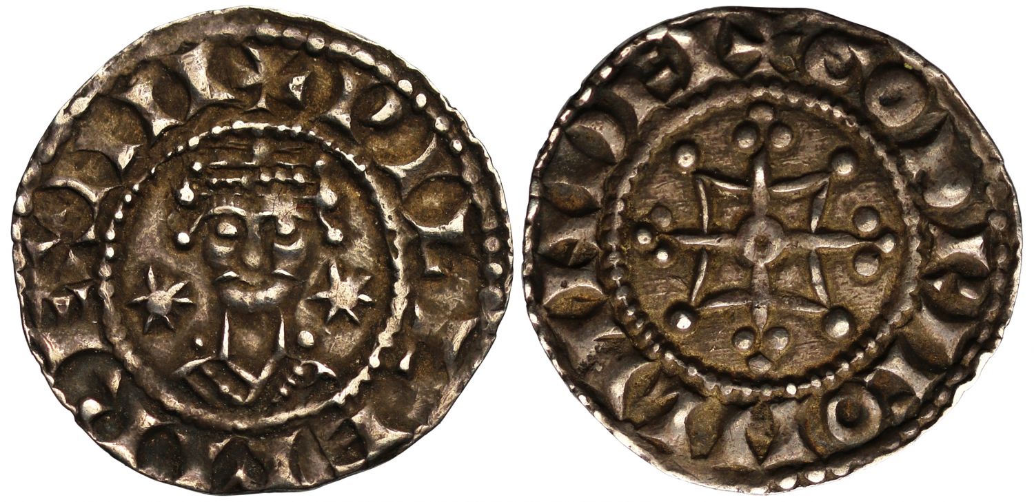 Aethelred II Penny, long cross type, Canterbury Mint, moneyer Eadweald