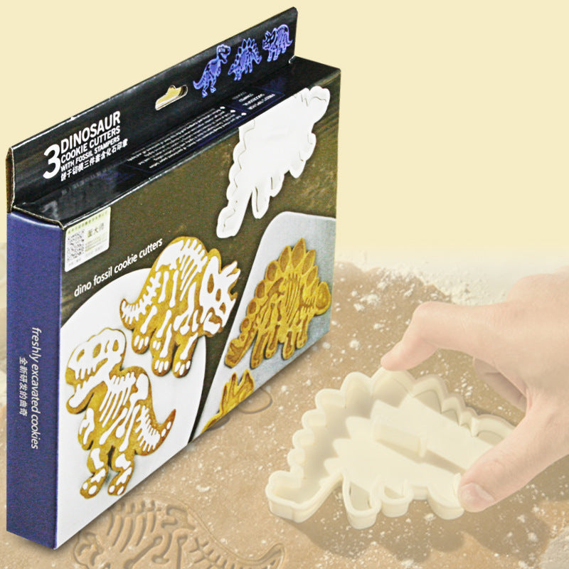 Dinosaur Biscuit Mould Sugar Craft Embossing Mold 3D Dessert Baking Mold Fondant Decoration Tool