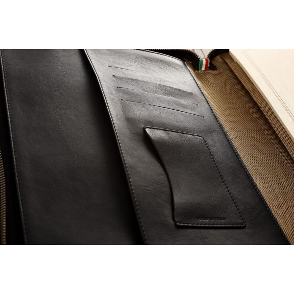 Maruse Leather Pencil Case - Office Accessories Grained Black