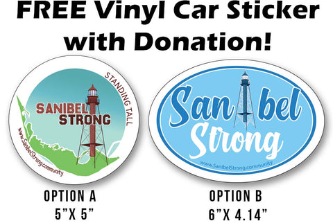 Sanibel Strong Car Sticker