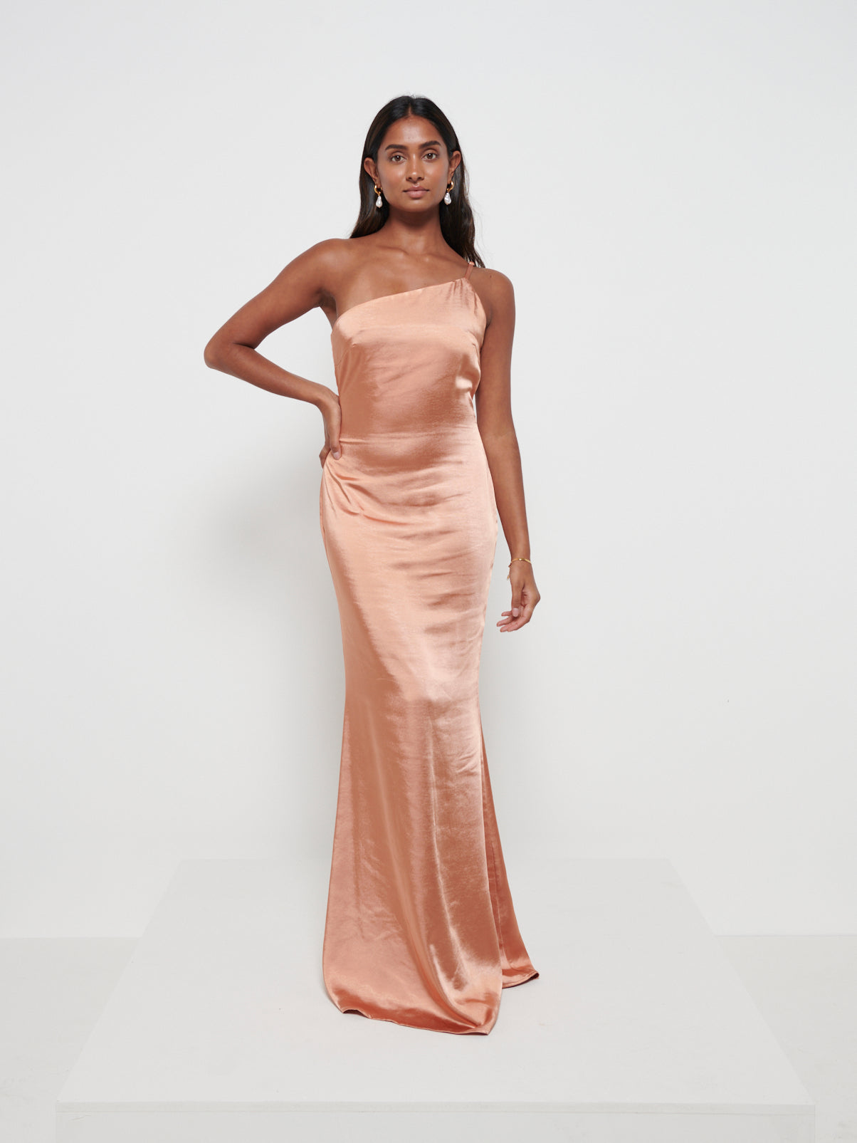 Amelia Maxi Bridesmaid Dress - Matte Cinnamon, 6