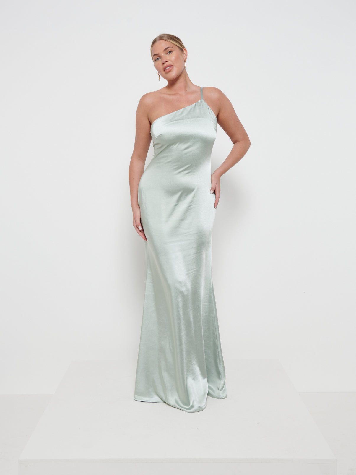 Amelia Maxi Bridesmaid Dress - Matte Sage, 6