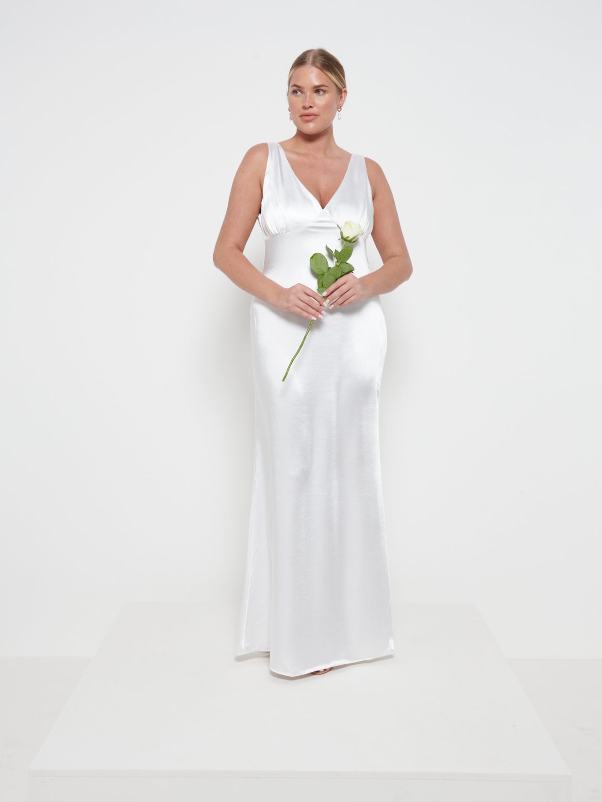 Esmee Maxi Bridesmaid Dress - Matte Ivory, 6