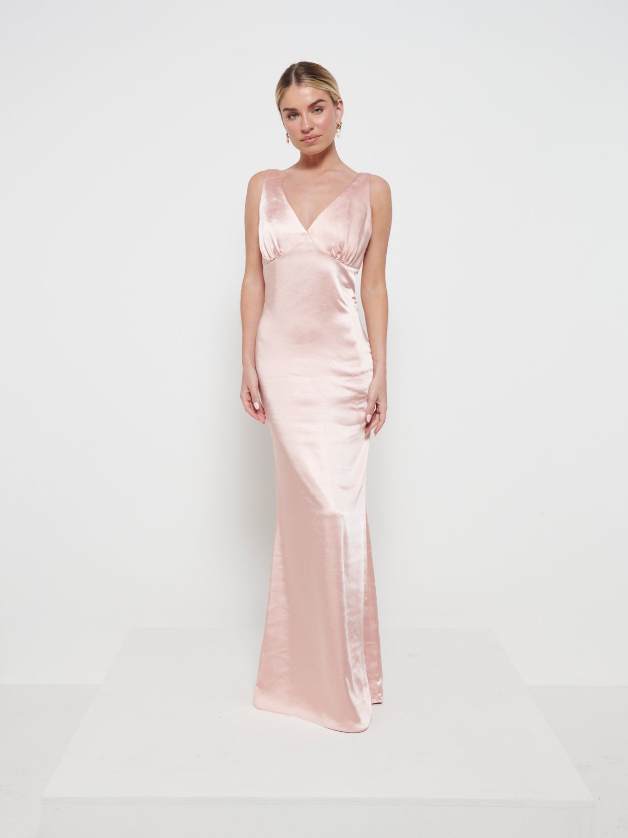 Esmee Maxi Bridesmaid Dress - Matte True Blush, 12