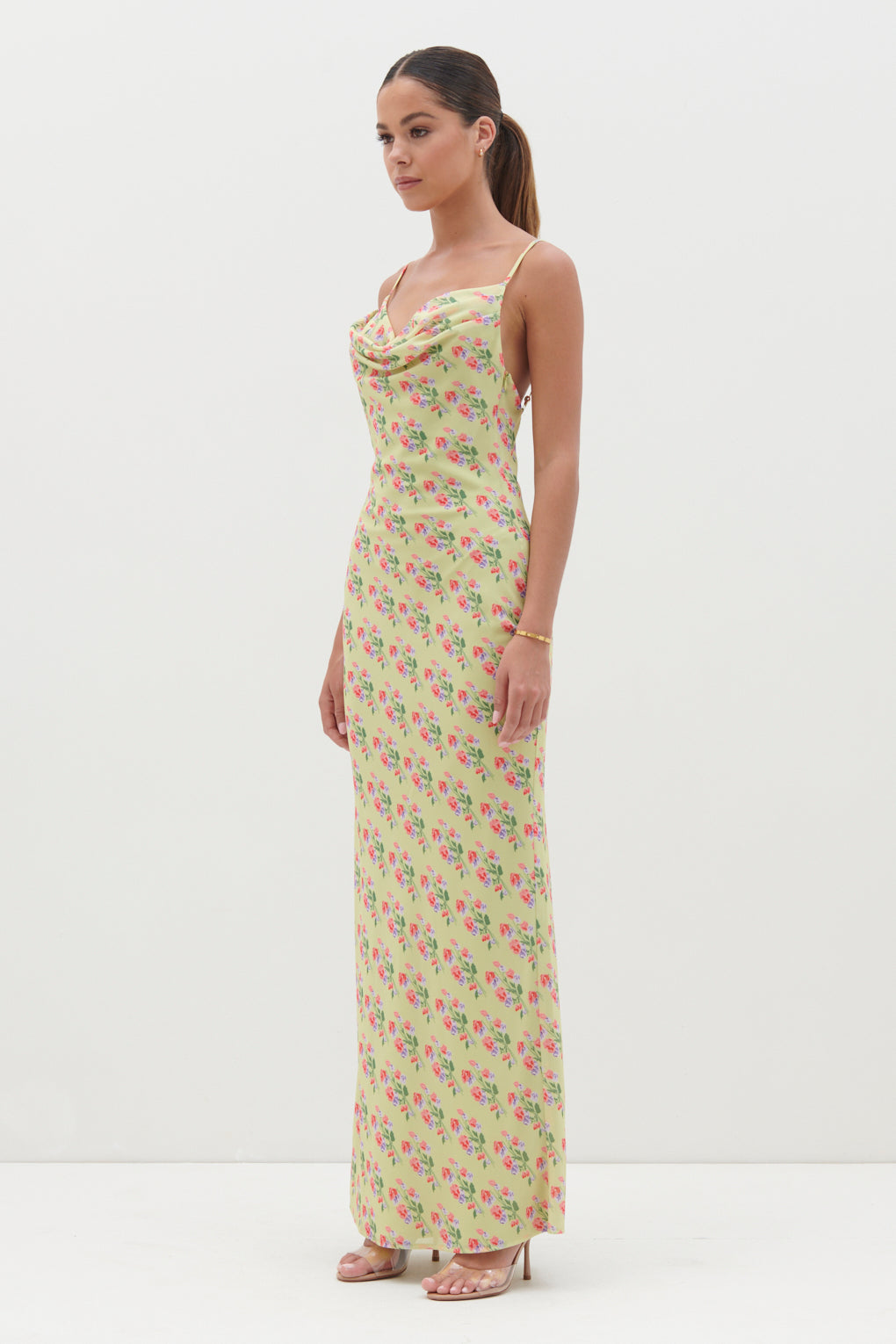 Keisha Printed Chiffon Maxi Dress - Botanic Floral, 16