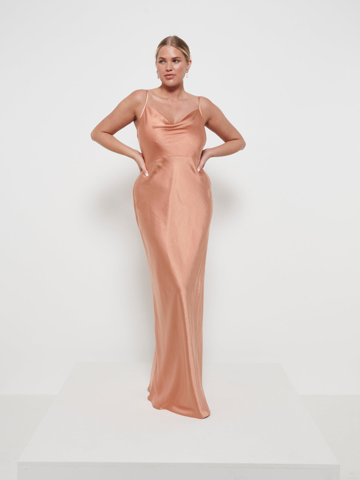 Keisha Maxi Bridesmaid Dress - Matte Cinnamon, 6