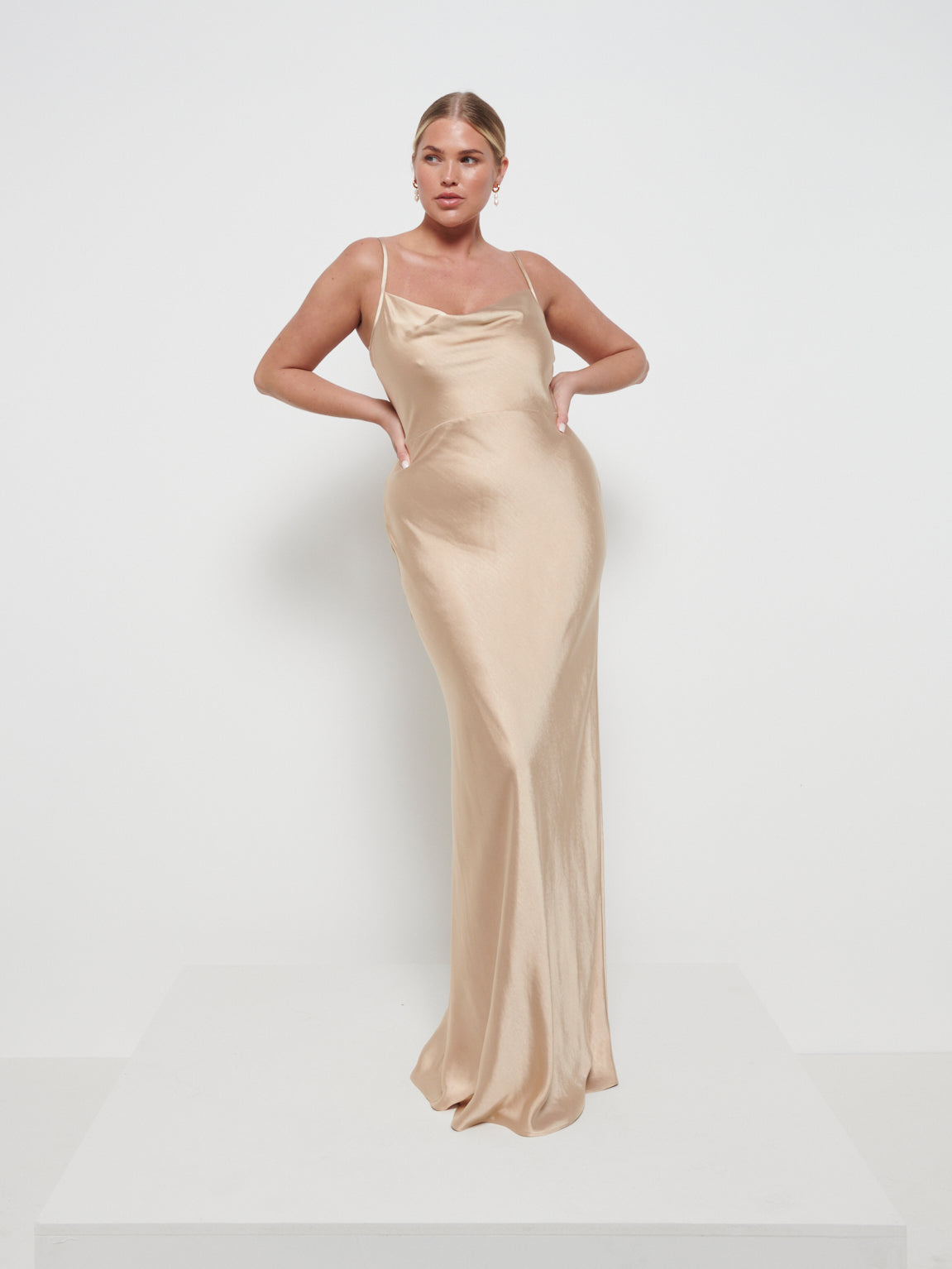 Keisha Maxi Bridesmaid Dress - Matte Bronze, 16